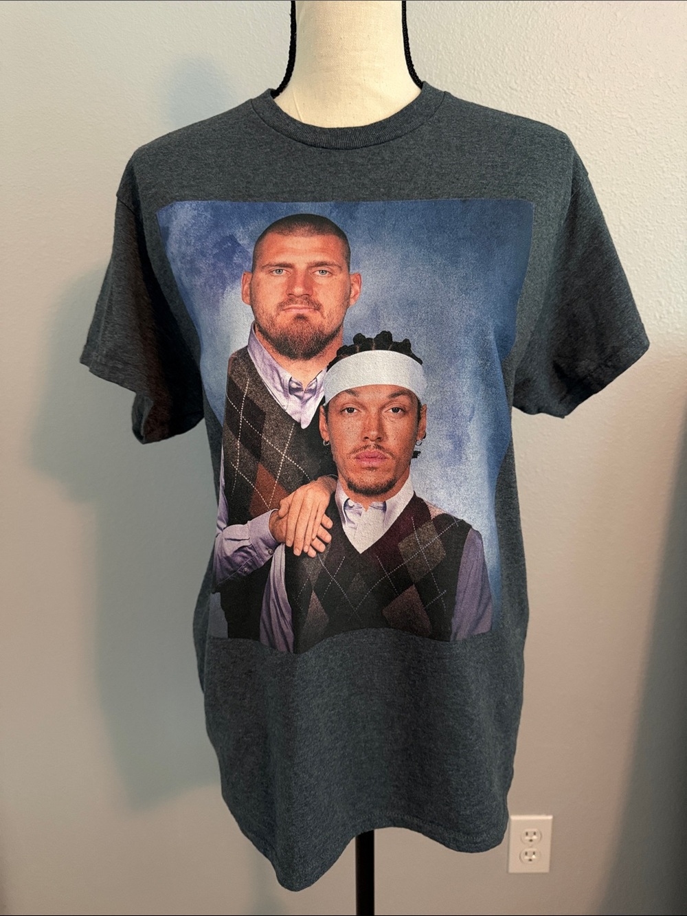 Nikola Jokic and Aaron Gordon Graphic Crewneck Unisex T-Shirt Denver Nuggets